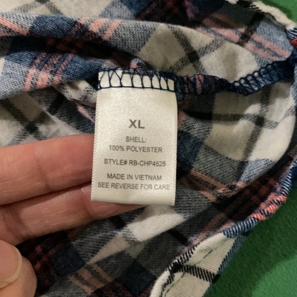 Flannel Shirt Ladies Long Sleeve Button Down XL - Picture 5 of 10